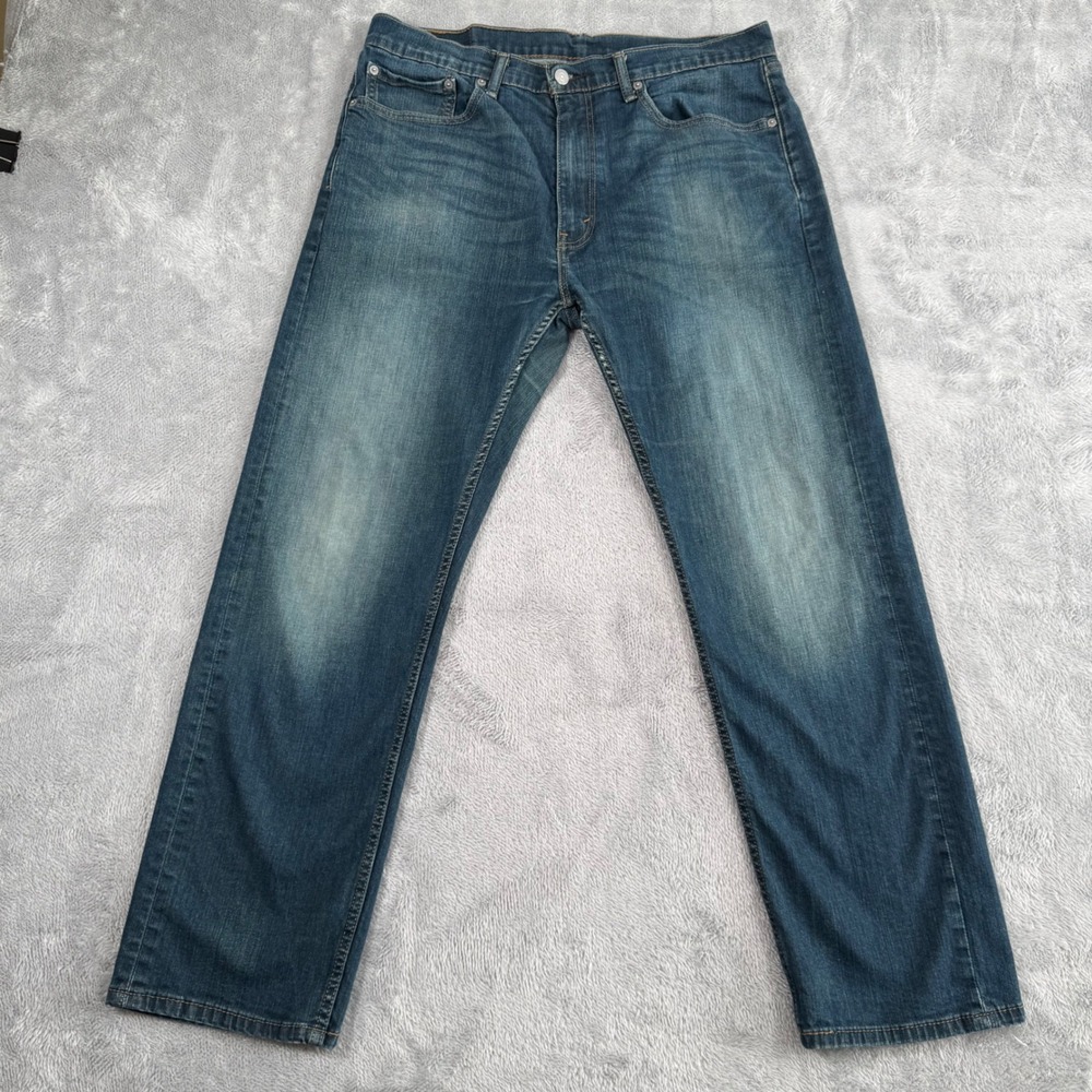 Levi's Jeans Mens 36x30 Fits 35x29 Blue 505 Regular Fit Straight Leg Denim Pants